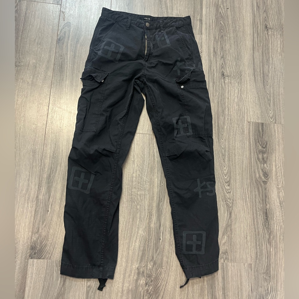 Men's Black Cargo ksubi Pants